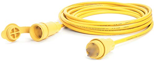 Black Friday - 50% OFF Woodhead 14W33B123 Watertite Wet Location Straight Blade Cordset, 3 Wires, 2 Poles, NEMA 5-20 Configuration, 12-Gauge SOOW Cord, Yellow, 20A Current, 125V Voltage, 50ft Cord Length