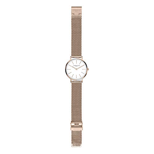 Liebeskind Berlin Damen Analog Quarz Armbanduhr mit Edelstahlarmband LT-0188-MQ