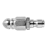 Pressure Washer Sewer Nozzle - 1/4 Inch Sewer Cleaning Tool Pressure Washer Nozzle | 5.6x1.18cm Stainless Steel Cleaner Tool Attachment For Pipe Sewage Plumbing Kitchen Garage Yard Restaurant Bathroom