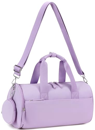 BTOOP Mini Gym Bag for Women Girls 12'' Cute Small Duffle Bag Workout Sport Bags for Dance,Fitness,Yoga (B-Purple)