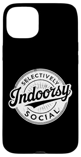 Indoorsy Selectively Social �r���e�[�W ���Љ�I �����I �X�}�z�P�[�X iPhone 15 Plus �p