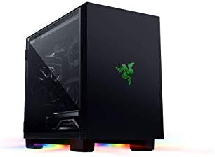 Razer Tomahawk Mini-ITX - Gaming Case with Razer Chroma RGB (Swing Doors on Both Sides, Ventilation, Dust Filter, Cable Management, for Radiators up to 240 mm) Blackk
