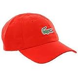 Lacoste Men's Sport Big Croc Microfiber Cap, Ladybird/Ladybird, ONE