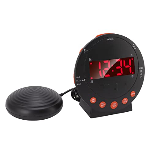 Sveglia Digitale 113 Decibel con Vibrazione e Luce Rossa