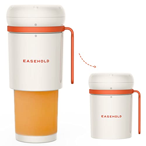 Tragbarer Mixer für Shakes und Smoothies mit faltbarem Design, Easehold Magnetic Conntact Wiederaufladbar, Mini-Mixer mit 4 Klingen, BPA-freier Personal Blender für Reisen, Sport, und Unterwegs