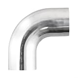 Rohrkrümmer 90 Grad Mandrel Bogen Poliert 304 für Abgasanlage DIY Schweißen Reparatur Auto für motorrad Industrie(51mm)