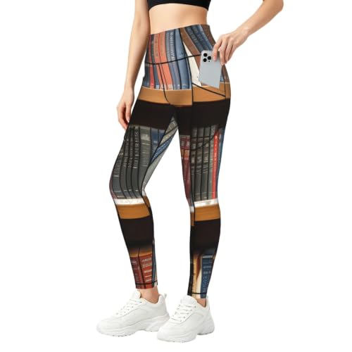 Pantalones de yoga elásticos para mujer con bolsillos funcionales para deporte y entrenamiento