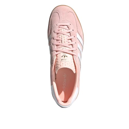 adidas Gazelle Indoor Womens Shoes, Sandy Pink/Cloud White/Gum, Size 62