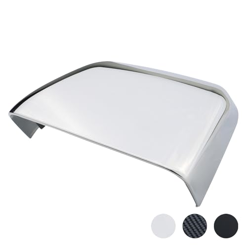 Car Chrome Rear View Door Mirror Cover Cap | Compatible with 2017-2024 F250 F350 F450 F550 Super Duty Side by Side Accessories | RH Right Passenger Side Exterior Plastic Tow Rearview Mirror Covers by TQPONLY - Used condition - US$18.39
