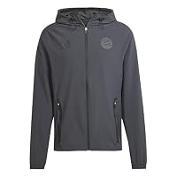 adidas FC Bayern München Tiro 25 Competition Vis Tech Travel Trackjacket Jacke (carbon) (DE/NL/SE/PL, Alphanumerisch, L, Regular, Regular, Carbon)