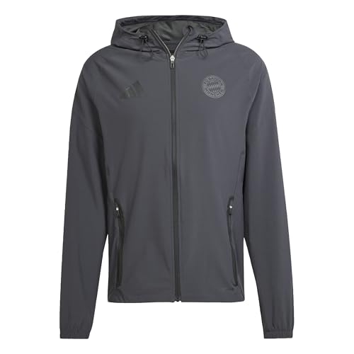 adidas FC Bayern München Tiro 25 Competition Vis Tech Travel Trackjacket Jacke (carbon) (DE/NL/SE/PL, Alphanumerisch, L, Regular, Regular, Carbon)