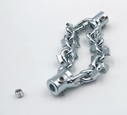 Cortador destapacaños con punta de carburo para tuberías DN65 mm, golpeador para limpieza de cañerías, cable flexible de 6 mm, removedor de obstrucciones para alcantarillas miniatura 6
