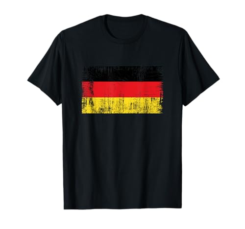Distressed German Banner Fan Germany Flag Retro Vintage T-Shirt