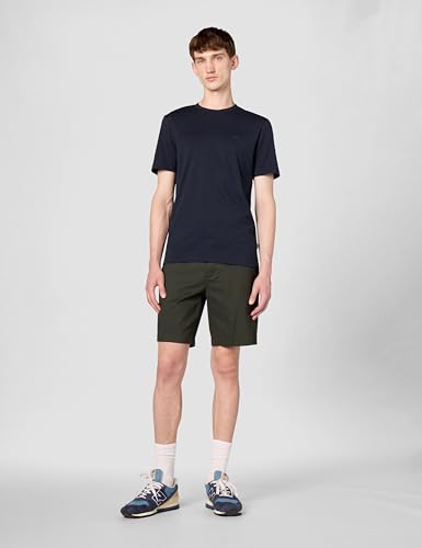 BOSS Herren Kleinem Logo aus Baumwolle mit Rundhalsausschnitt T-Shirt, Basic Navy, Groß – Ansicht 6