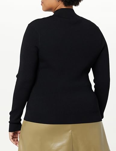 Image of The Drop Women's Cecilia Mock Neck Cutout Sweater