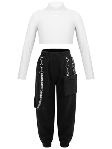 Crop top manches longues et pantalon de jogging pour cours de danse