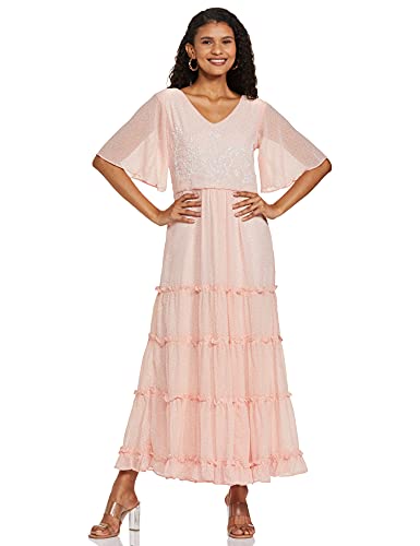 AND Women's Synthetic Maxi A-Line Dress 