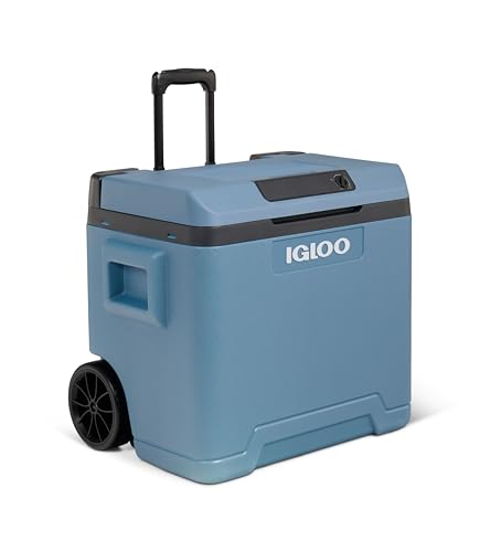 Igloo IE42 ACDC - Glacière Thermoélectrique à Roulettes 42L- 12V/230V - Réfrigérateur Portable Jusqu’à 20 °C en dessous de la température ambiante