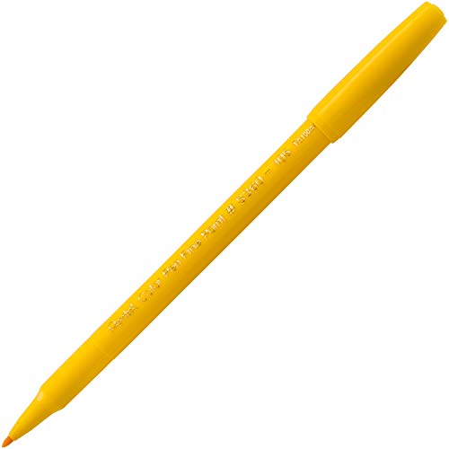Image of Pentel Arts Color Pen, Lemon Yellow, Box of 12 (S360-105)