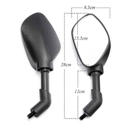 Espejo retrovisor de 10mm para moto TRK 502X en material ABS 3