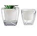 Flower pots indoor or Outdoor, Succulent Pots, Self Watering Planter, Self Watering Pot 5" & 4.3" (M & S 2PCS PACK)