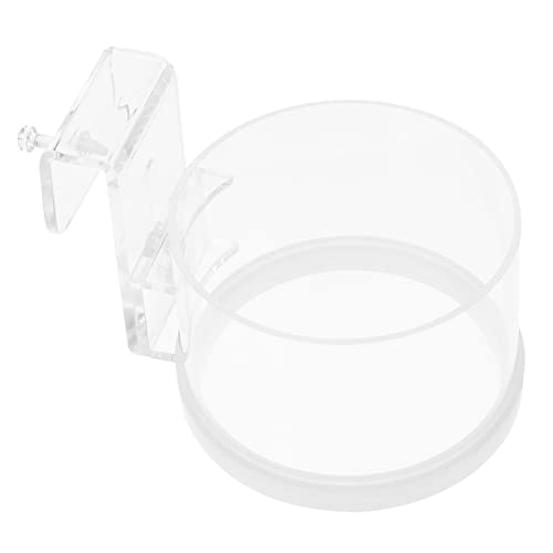 EXAOMBLE Automatic Fish Feeder Ring for Aquarium Acrylic Betta Tank Accessories Vacation Fish Feeder