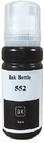Vivid Colors VC Compatible Ink Refill Bottle 6 Color Set for T552 552 Refill Ink for ET-8500 ET-8550 (Black, Photo Black, Cyan, Magenta, Yellow, Gray)