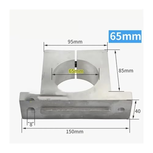 Soporte de motor para máquina de grabado CNC con abrazadera de eje de aluminio 6