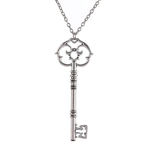 NIGHTCRUZ Witches Key Necklace - Gothic Mystery Key Pendant Choker - Wiccan Pagan Jewelry Gift for Women