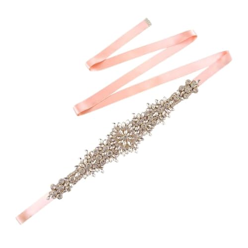 Bridal Gowns Belts Golden Belts For Women Rhinestones Ribbon Wedding Accessories