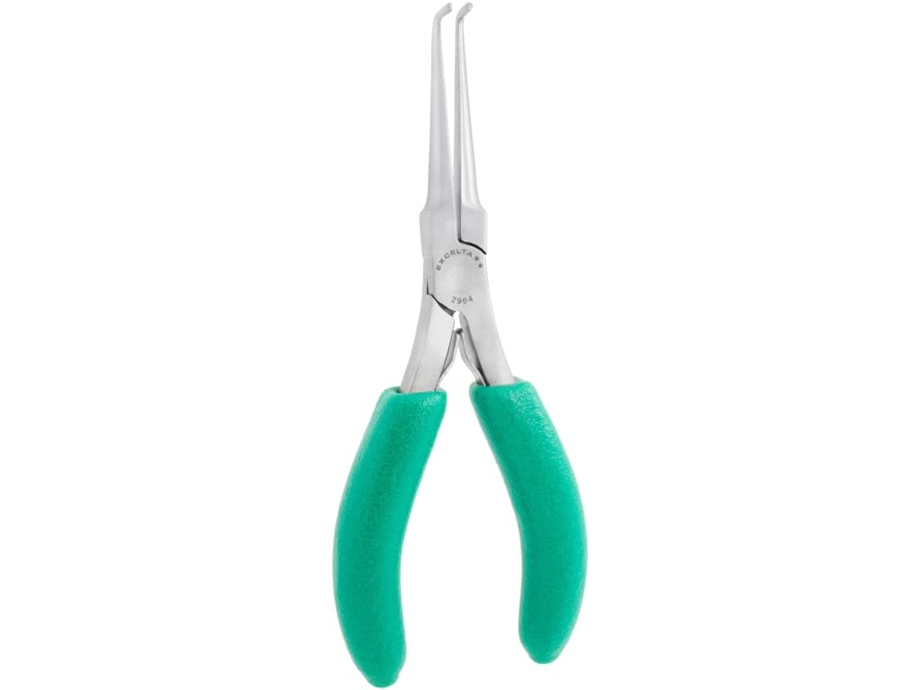 Excelta - 2914 - Pliers - Large - Bent Nose - Two Star - SS, 0.3" Height, 0.47" Wide, 6.5" Length