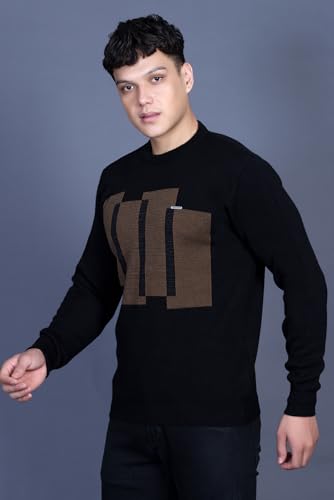 Image of GODFREY Full Sleeve Woolen Sweater for Man Winter Wear - Round Neck Pullover Regular Fit