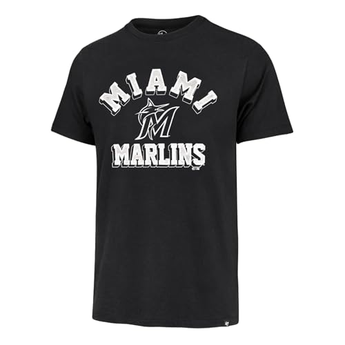 Image of 47 Men's MLB Unmatched Franklin Team Color Arched Wordmark Primary Logo Short Sleeve Baseball T-Shirt