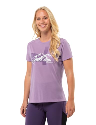 T-Shirt Femme Jack Wolfskin Vonnan S/S Graphic en coton bio