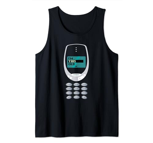 I'm This Old - Nostalgia divertida del teléfono celular vintage 2000's Camiseta sin Mangas