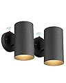 Ken & Ricky Dusk to Dawn Outdoor Wall Lighting, Outside Light Fixtures,Modern Exterior Wall Sconce with Photocell Sensor for Porch Garage Patio Doorway Entryway -2 Pack