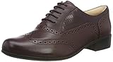 Leder Clarks Damen Hamble Oak Derbys, Braun (Burgundy Combi Burgundy Combi), 39.5 EU