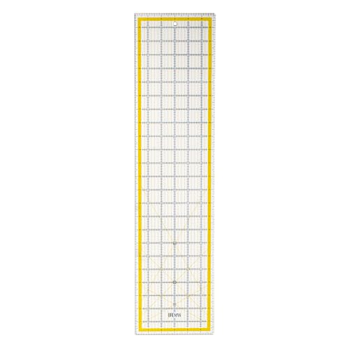 Breman Precision Quilting Rulers – 6x24 Inch Clear Acrylic Rulers for Quilting and Sewing – Laser-Cut Edge, Easy-Read Grid Lines, Angled Markers – Fabric Guide for Left & Right-Handed Users