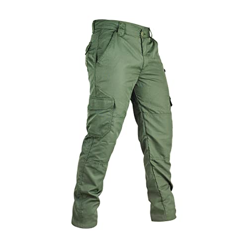 Calça Tática Poly Rip Stop Unisex Hidro-repelente Tamanho:46;Cor:Verde-oliva