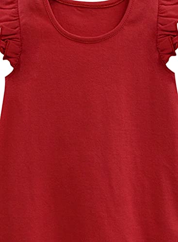 Image of A.T.U.N. (All Things UBER Nice) Girl's Polyester Regular Fit Solid Round Neck Knee Length Regular Top