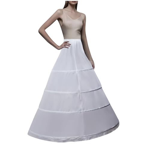 HGps8w Women's Floor Length Wedding Petticoat Long Underskirt for Formal Dress A-line Full Gown Slip Petticoat