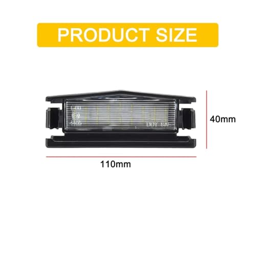 Lámpara matrícula LED 12V para Mazda 2 2016 y MX-5 Miata 2017-2020 3