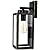 BesLowe Outdoor Wall Light Fixtures, Exterior Waterproof Wall Lanterns, Bronze Porch Sconces Wall Mounted Lighting with E26 Sockets & Glass Shades, Modern Wall Lamps for Patio Front Door Entryway