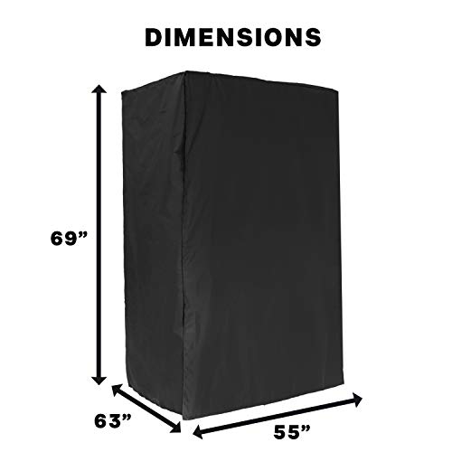 Downtown Pet Supply - Universal Bird Cage Cover - Bird Cage Accessories - Breathable & Machine Washable Fabric, Blocks Light - Large Bird Cage Cover with 2 Top Handles - 55 x 63 x 69in