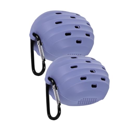 FRCOLOR 2個シリコン製メイクスポンジ収納ケース 旅行用パウダーパフホルダー 美容卵収納ボックス メイクアップスポンジ保護 携帯便利 コンパクト