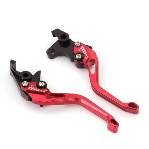 Motorrad-Kupplungshebel Für Aprilia Für SX125 Für SX 125 2008 2009 2010 2011 2012 2013 2014 Motorrad Einstellbare Kurze Lange Bremse Kupplung Hebel Zubehör(148mm RED)