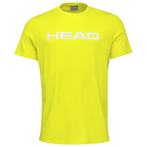 HEAD Club Basic-Maglietta T-Shirt, Giallo, 110 Unisex-Bambini e Ragazzi