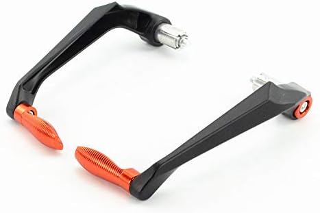 SELVIKE Universal 7/8" 22mm Motorcycle Handlebar Brake Clutch Levers Protector Guard (Orange)