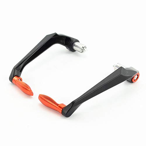 SELVIKE Universal 7/8" 22mm Motorcycle Handlebar Brake Clutch Levers Protector Guard (Orange)