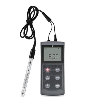 Lohand Portable pH Meter with ATC, 0-14 Measuring Range, ±0.01 pH Accuracy